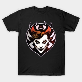 Female Joker Vector Art T-Shirt